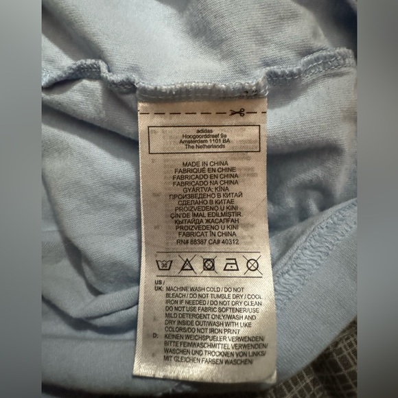 Kids Adidas light blue tshirt - Picture 5 of 6